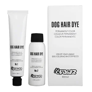 Permanent Dog Hair Dye Set Super Black 2oz by Opawz
