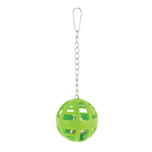 All Living Things® Rubber Forage Ball Bird Toy (COLOR VARIES) - Foraging Bird Toy
