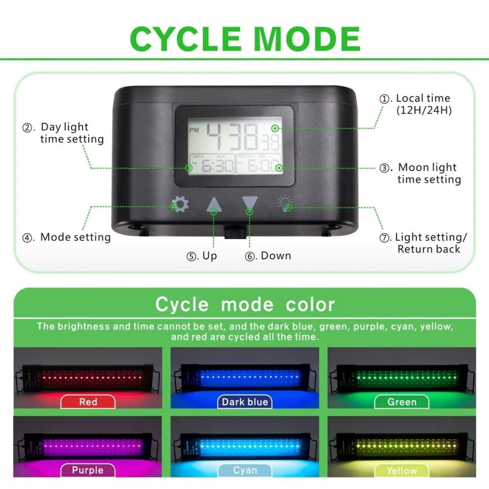 Programmable Aquarium LED with Extendable Bracket - Image 2