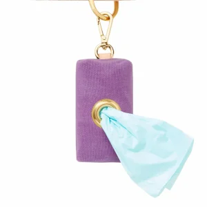 Violet Waxed Canvas Waste Bag Dispenser (Made in the USA) (FINAL SALE)