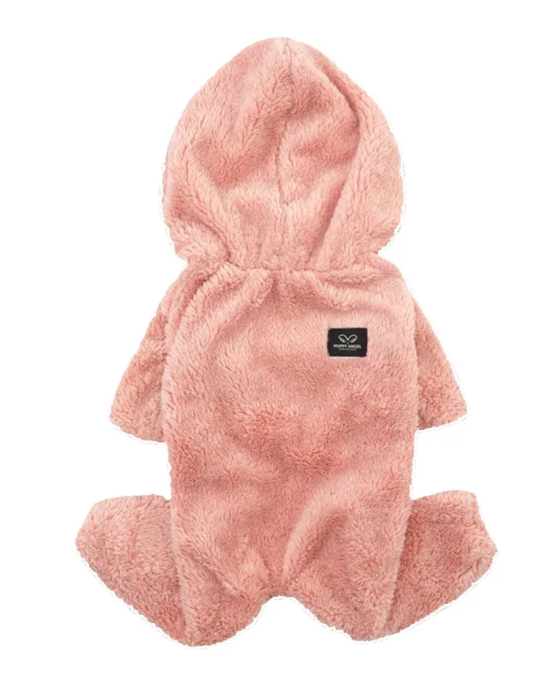 Boa Fleece Onesie for Dogs - Dachshund Fit (in Blue, Pink, Ivory, or Grey) (FINAL SALE) - Image 2