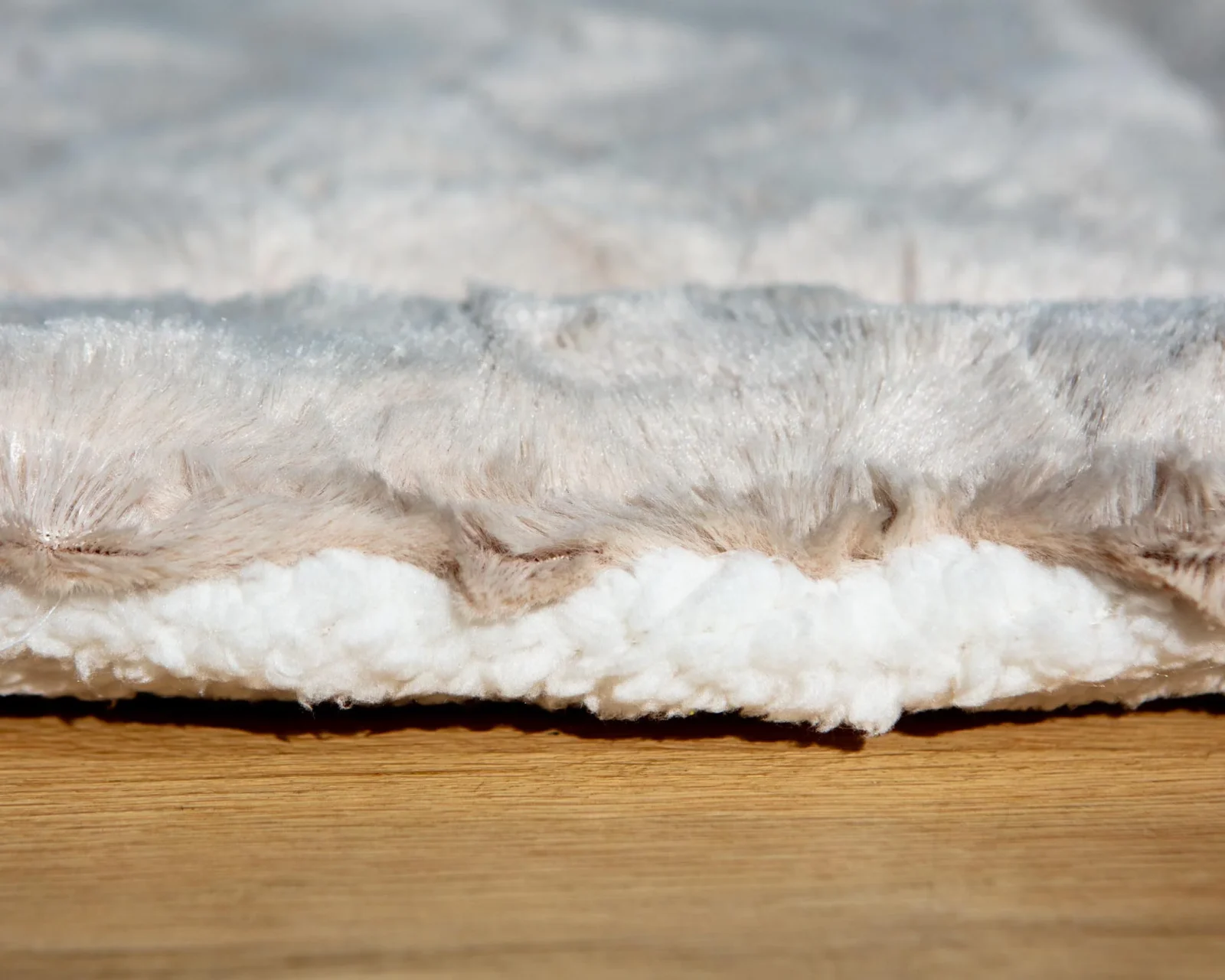 Minky Faux Fur Fleece Pet Napping Mat in Latte (Made in the USA) - Image 2