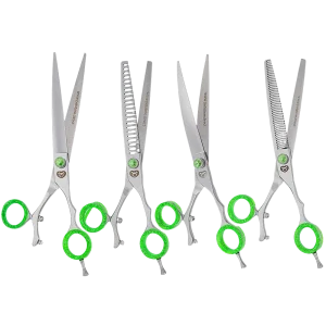 Green Swivel Shear Set by PetStore.Direct