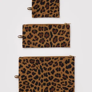 Flat Pouch Set in Leopard