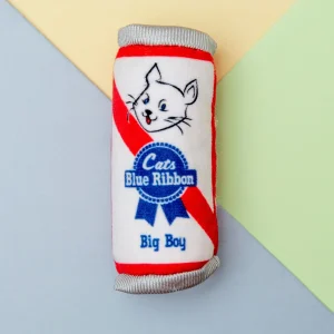 Blue Ribbon Crinkle Plush Cat Toy w/ Catnip