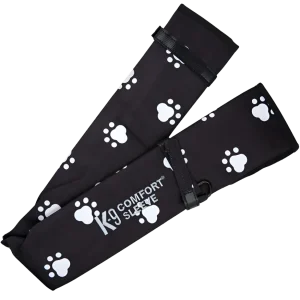 Black Puppy Paw Comfort Sleeve for Dryer Hose by Electric Cleaner