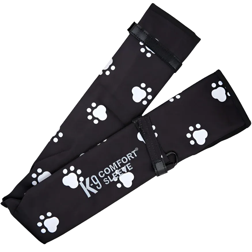 Black Puppy Paw Comfort Sleeve for Dryer Hose by Electric Cleaner