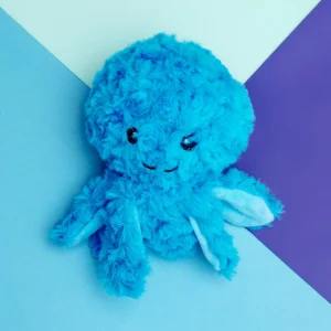 Ez Squeaky Octopus Ball Dog Toy in Blue (4")