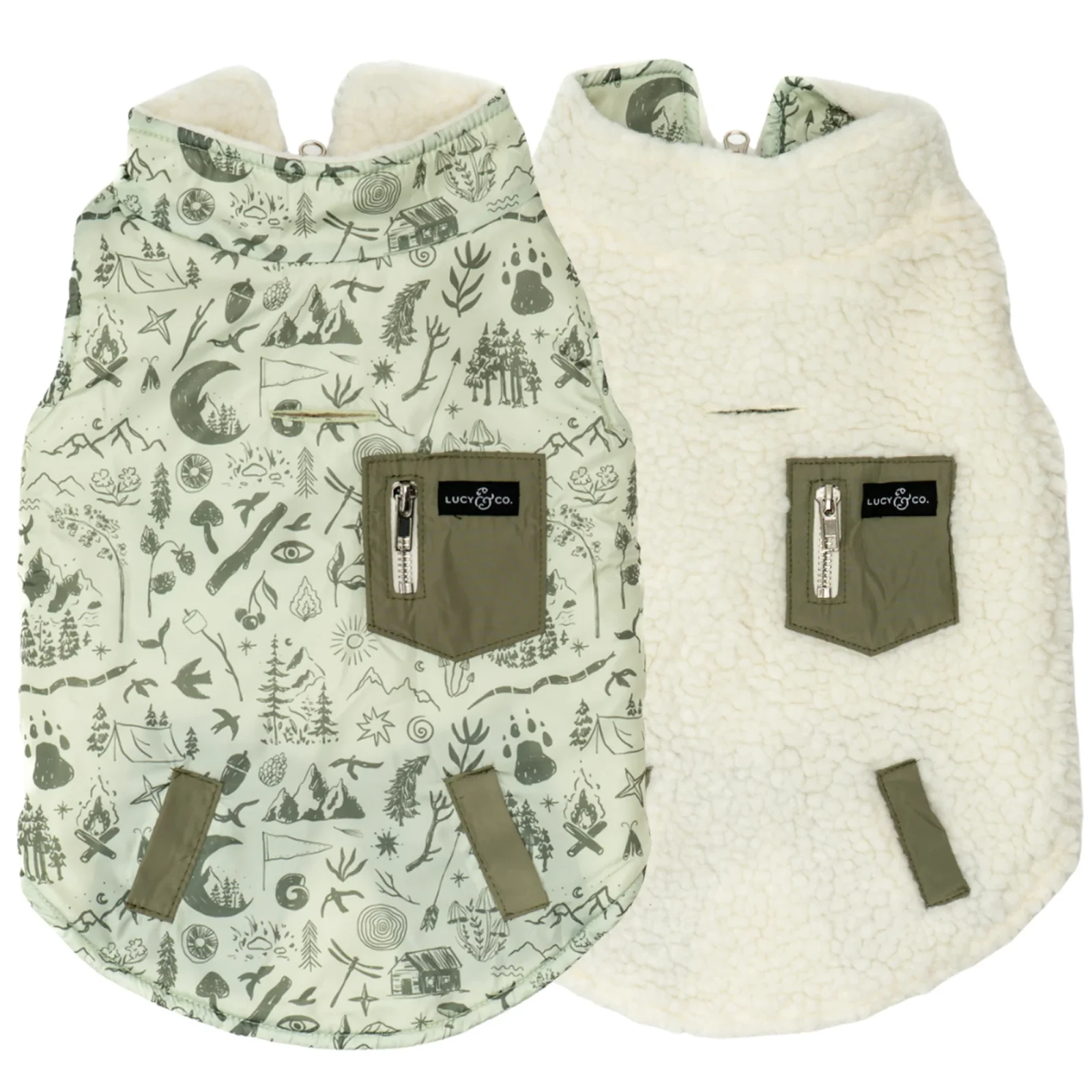 Camp Out Reversible Teddy Vest