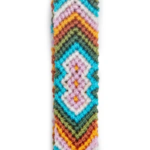 Boho Dog Lead In Tulum Tide (Green/Blue/Brown)