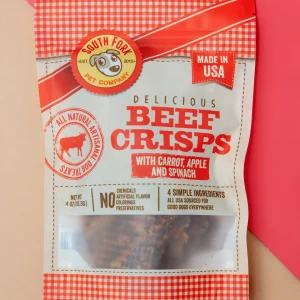Beef Crisps with Carrot, Apple & Spinach Dog Treats