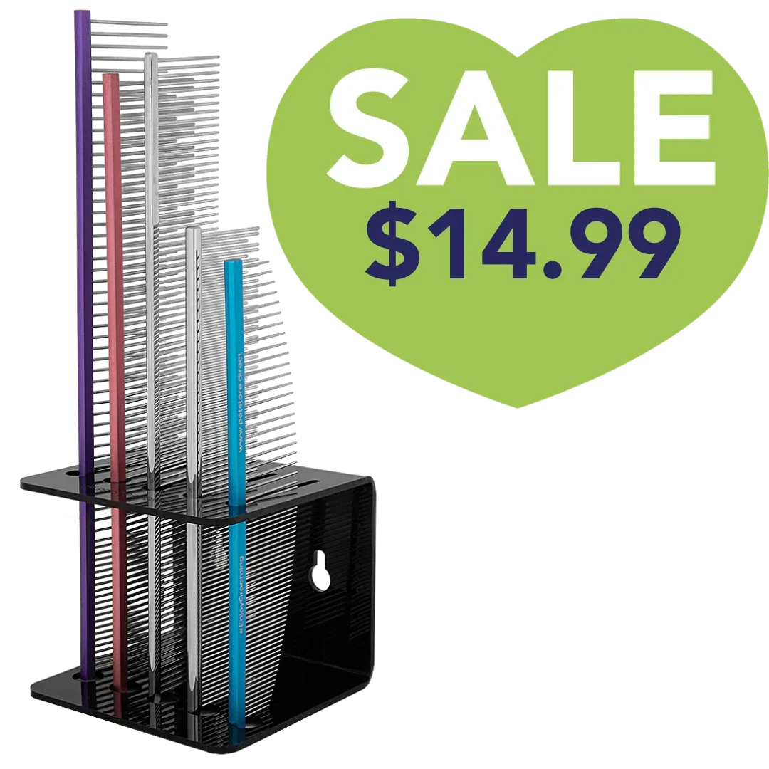Comb Holder For Wall and Table Black by PetStore.Direct