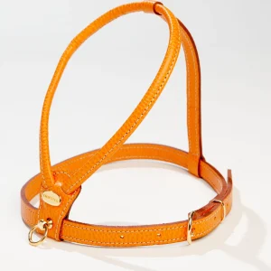 Italian Leather Harness in Orange