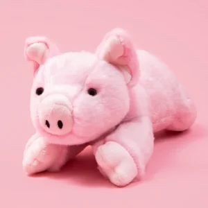 Petey Pig Plush Squeaky Dog Toy