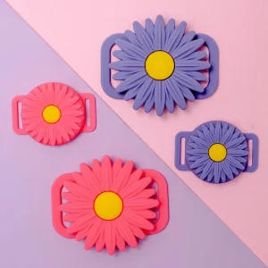 Silicone Flower AirTag Holder for Dog Collar