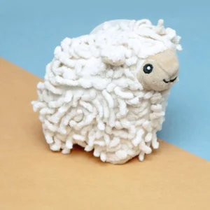 Natural Lamb Squeaky Plush Dog Toy