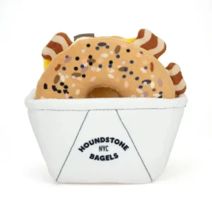 Bacon, Egg & Cheese Bagel Crinkly Snuffle Dog Toy