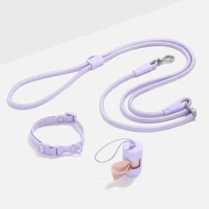 Quick-Release Collar + Hands-Free Rope Leash Walk Kit