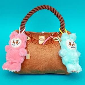 Labowwow Handbag Squeaky Plush Dog Toy