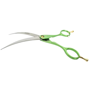 Colibri Super Curved Scissors Lime Green 6.5" by Zolitta
