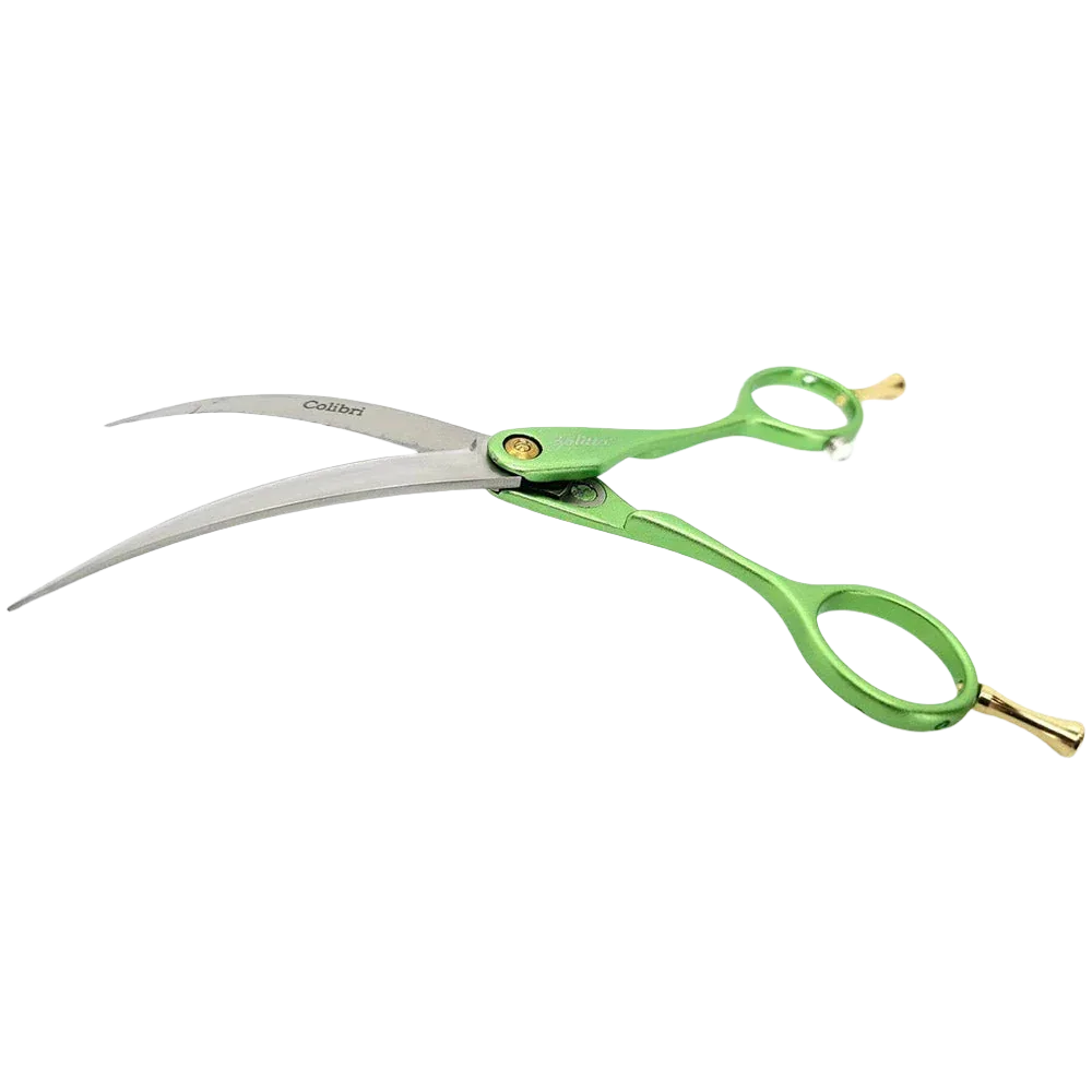 Colibri Super Curved Scissors Lime Green 6.5" by Zolitta