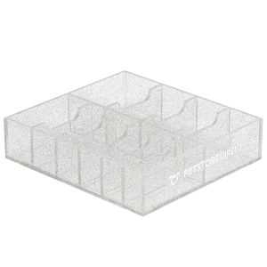Wide 10 Blades Holder Sparkle Clear by PetStore.Direct
