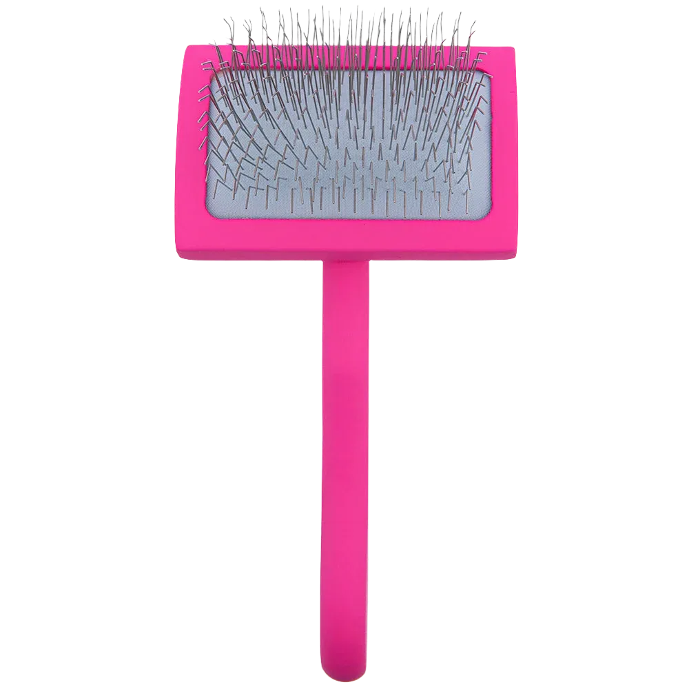 Medium Curved Pink Dematting Brush by PetStore.Direct - Image 2