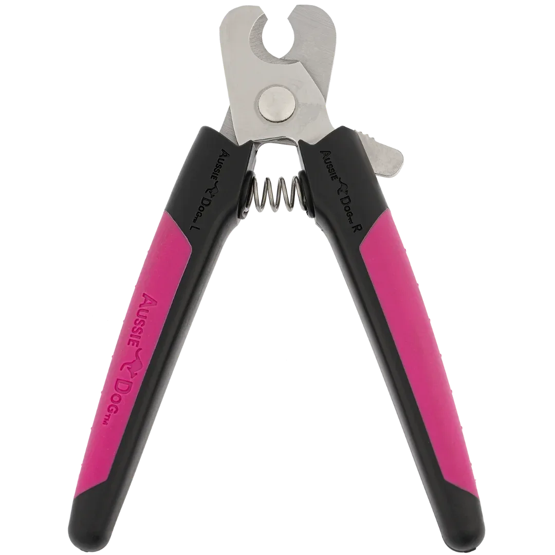 Nail Trimmer Black and Fuschia Large by Aussie Dog - Image 2