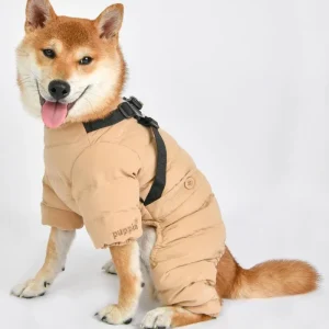 Ultralight Soft Dog Puffer Onesie with Harness (FINAL SALE)