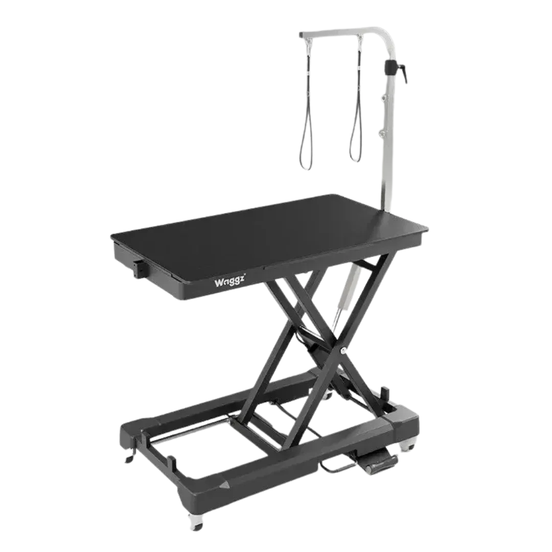 Pre-Order 44" Dog Grooming Drying Electric Table without Drawer, with Caster Black by Waggz