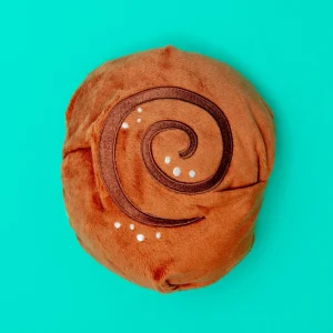 Cinnamon Roll Squeaky Snuffle Dog Toy