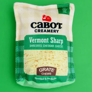 P.L.A.Y. X Cabot Creamery Vermont Cheddar Shredder Squeaky Plush Dog Toy