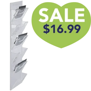 Wall Wide 6 Blades Holder Clear by PetStore.Direct