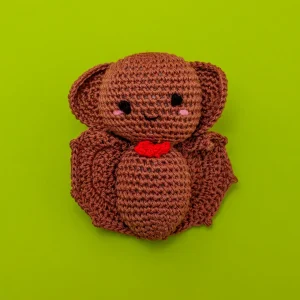 Barney the Bat Cotton Knit Dog Toy