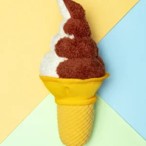 Soft Serve Giggle Stick Ice Cream Cone Dog Toy