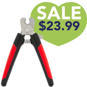 Nail Trimmer Black and Red Large by Aussie Dog