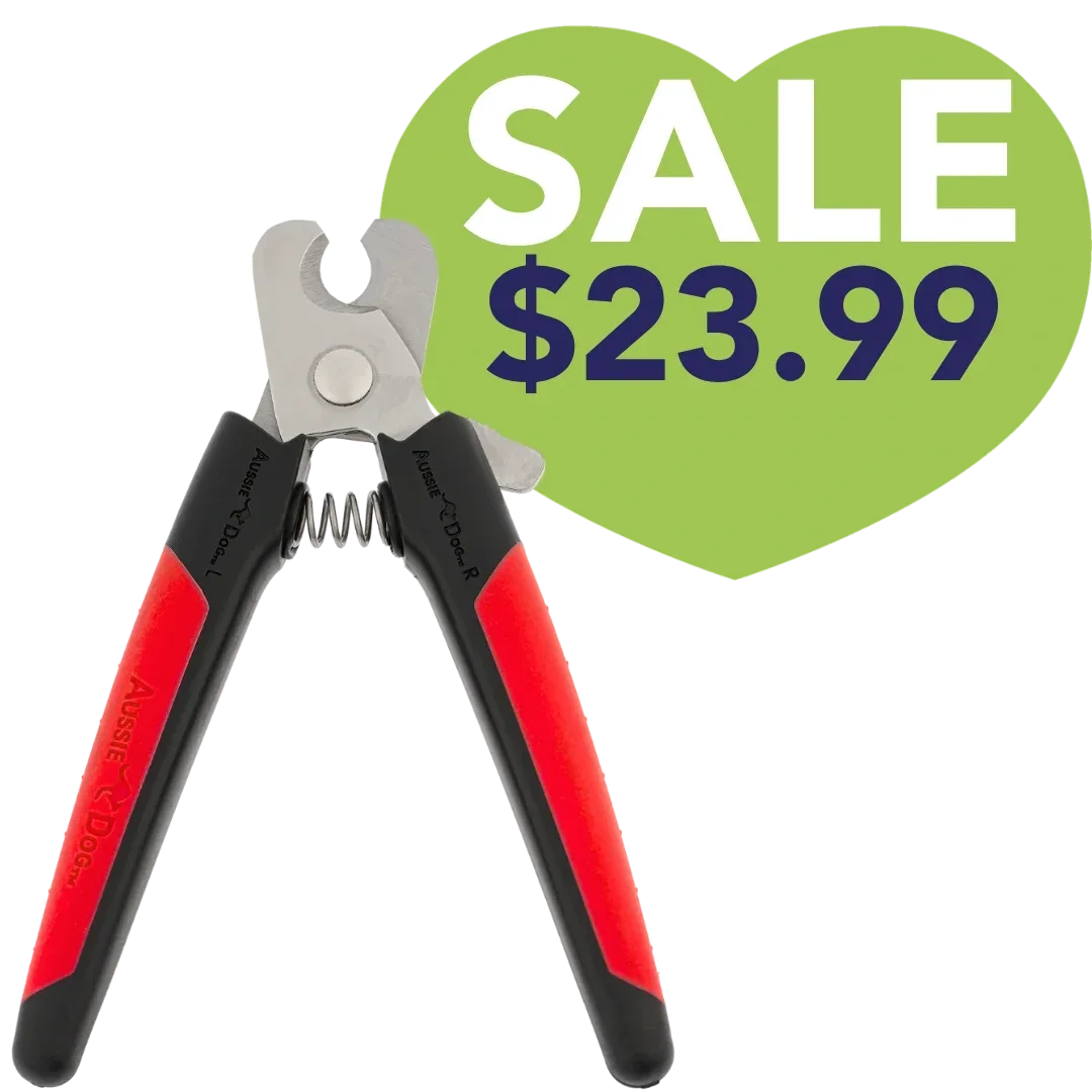 Nail Trimmer Black and Red Large by Aussie Dog