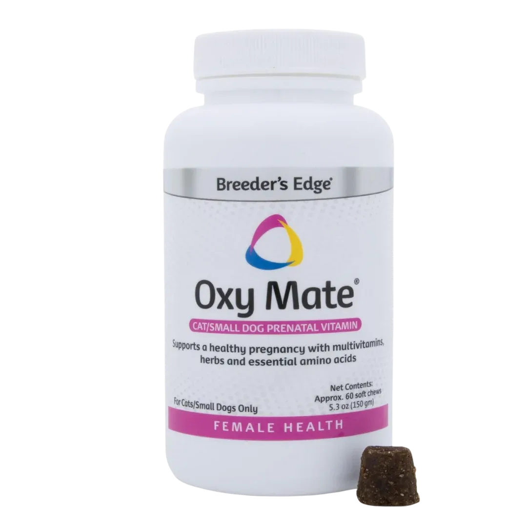 Oxy Mate Prenatal Soft Chews 60ct Small Dog & Cat by Breeder's Edge