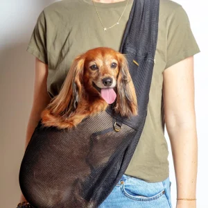 Mesh Dog Sling in Cafe Latte or Black