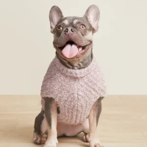 CozyChic® Ribbed Pet Sweater in Heathered Vintage Rose (FINAL SALE)