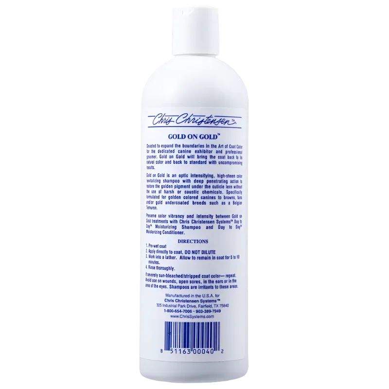 Gold on Gold Shampoo 16oz by Chris Christensen - Image 2