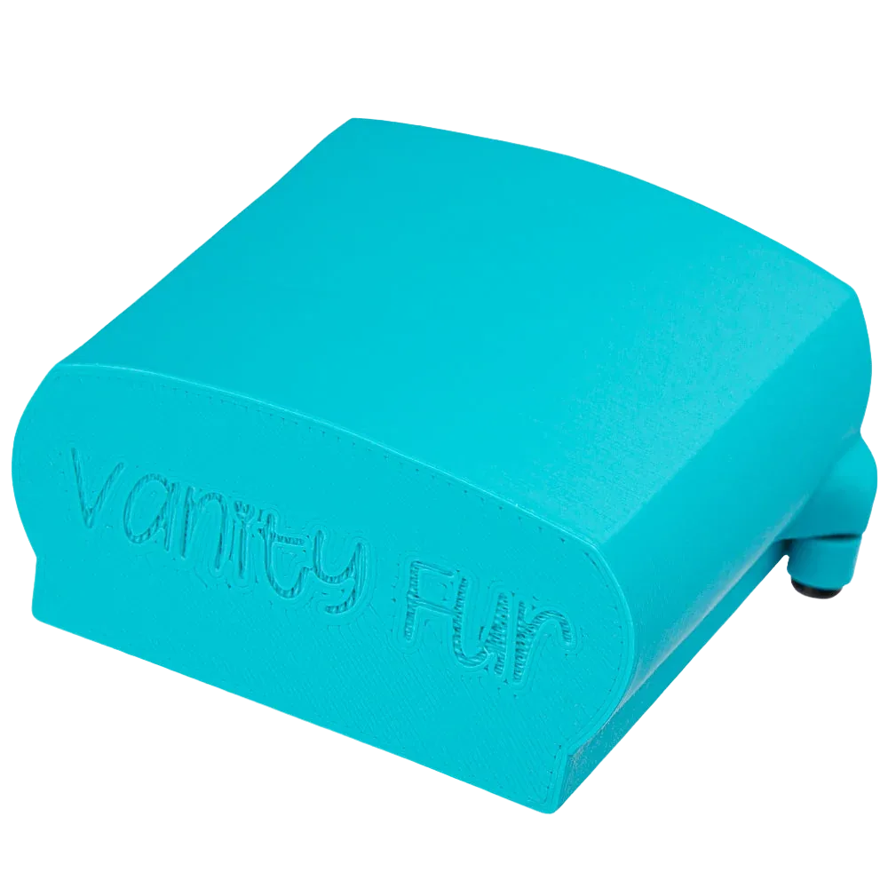 Large Brush Cover Cyan by Vanity Fur