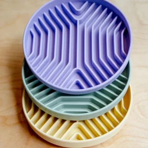 Geometric Silicone + Suction Slow Feeder