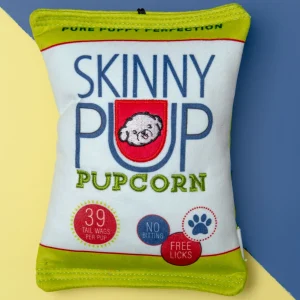 Skinny Pup Squeaky Plush Dog Toy