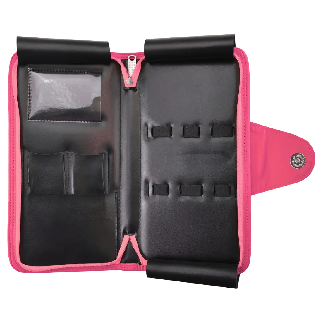 Faux Leather 5-Shear Zipper Case Pink by Kenchii - Image 2