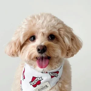 Love MOM Dog Bandana