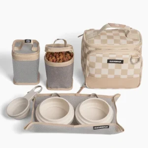 Bistro Box Dog Food Travel Kit in Check