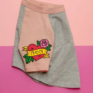 Mom Tattoo Tee in Pink