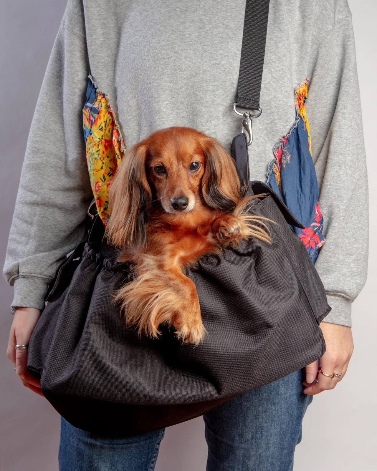 Gigi Sling Pet Carrier in All Black (Made in the USA)