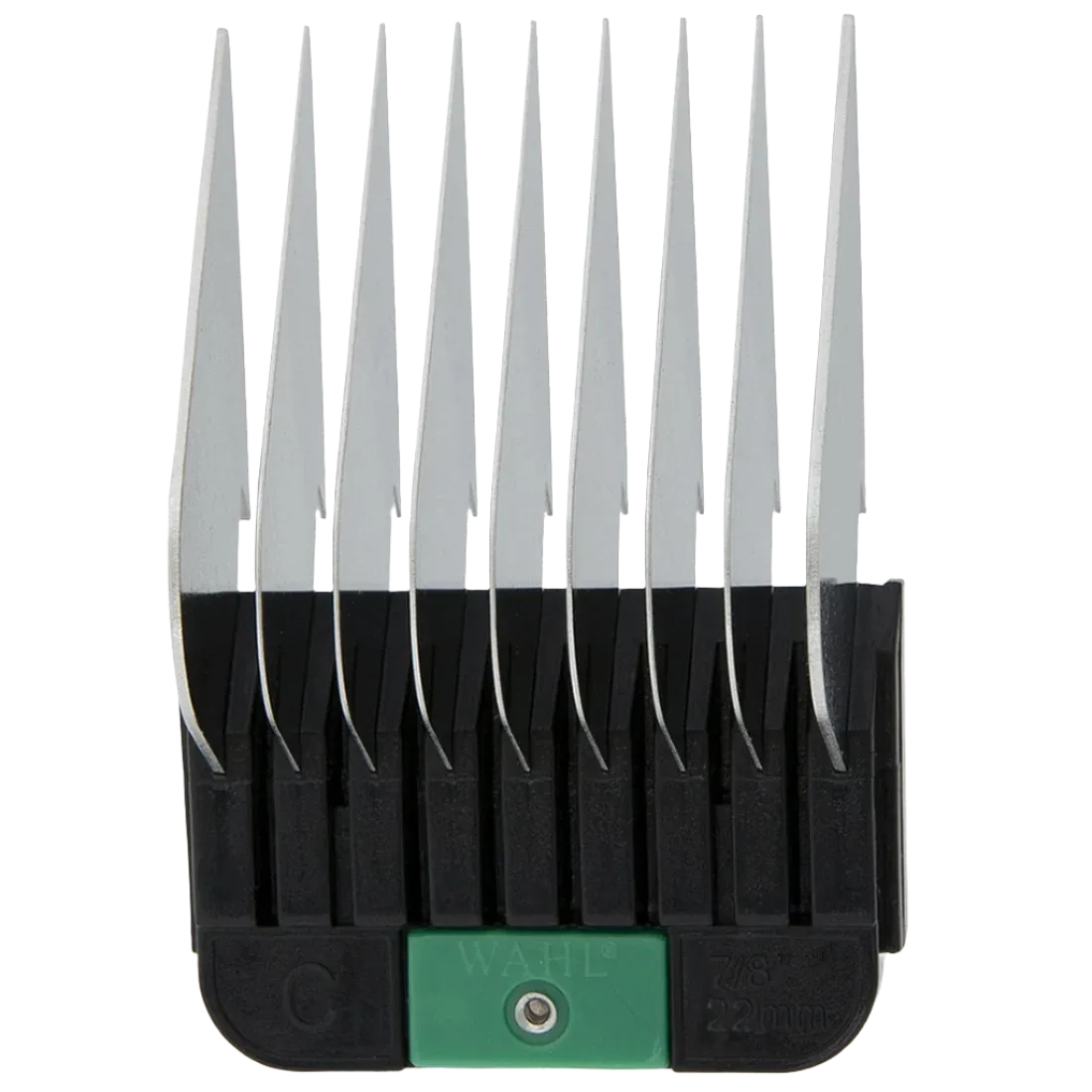 #C 7/8" 22mm Green Snap-on Comb by Wahl